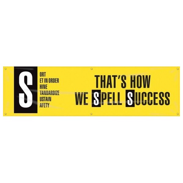 Accuform 6S MOTIVATIONAL BANNER THAT'S HOW WE MBR588 MBR588 - main